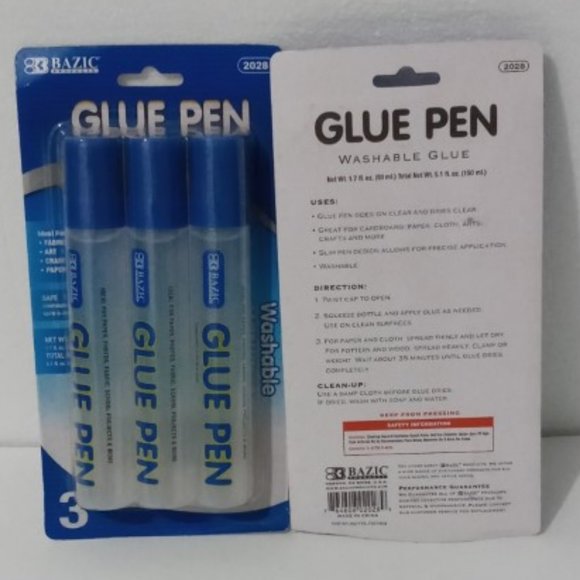 🟢 $ 5.00 6 Glue Pen Clear Permanent Washable Non Toxic - Picture 2 of 4